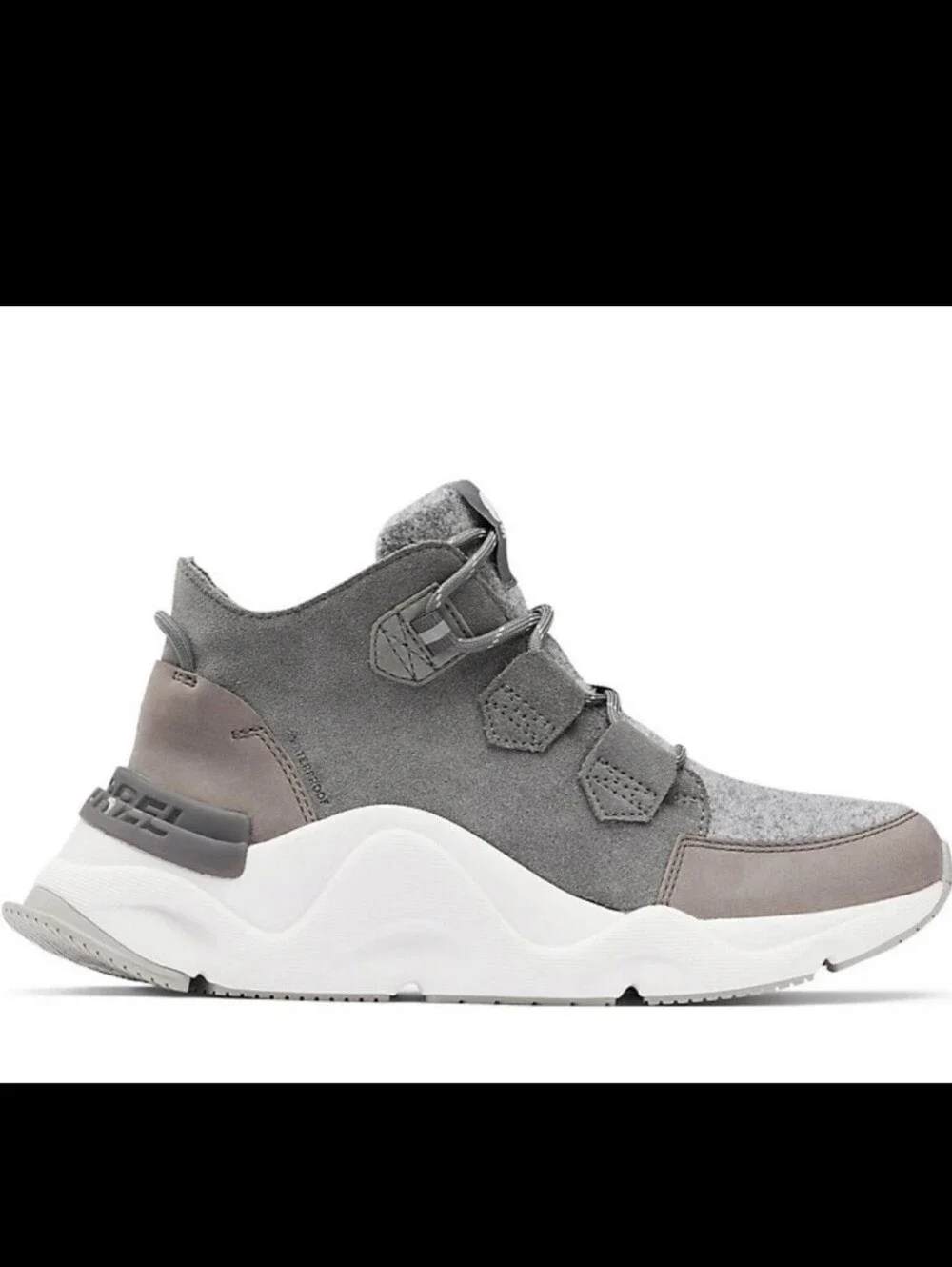 SOREL Kinetic RNEGD Caribou Waterproof Sneakers in Grey Boots, New!